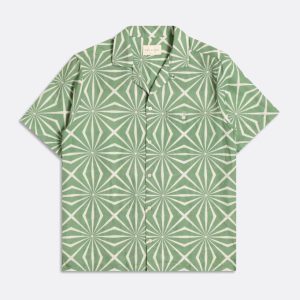 Merchant Archive - Selleck Shirt - Tenteo Print Turf Green