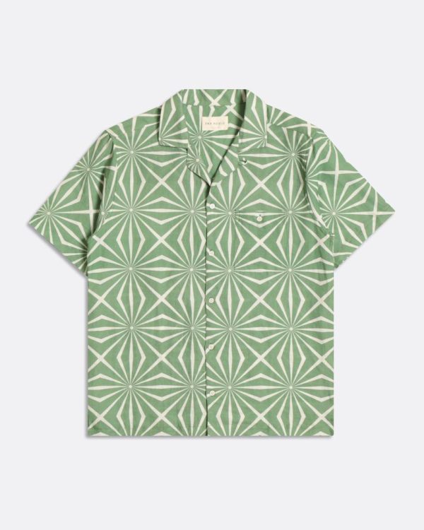 Merchant Archive - Selleck Shirt - Tenteo Print Turf Green