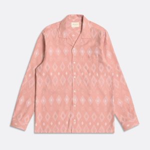 Merchant Archive - Stachio Ls Shirt - Diamonds Mahogany Pink