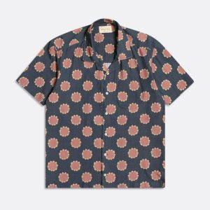 Merchant Archive - Stachio Shirt - Spotlight Print Navy