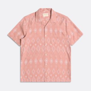 Merchant Archive - Stachio Ss Shirt - Diamonds Mahogany Pink