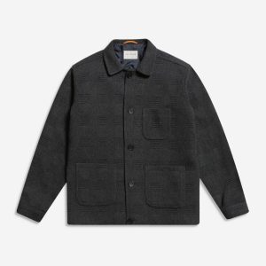 Merchant Archive - Station Jacket (Jacquard - Dark Grey)