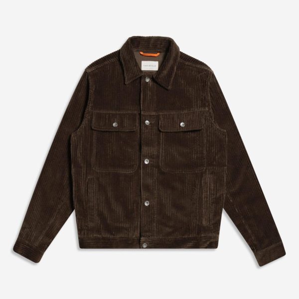 Merchant Archive - Watts Jacket (Cord - Slate Brown)