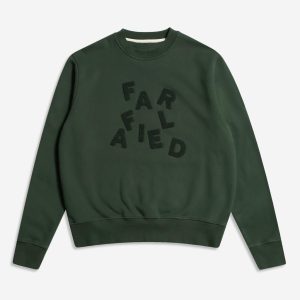 Merchant Archive - Wonky Logo Sweatshirt (Bouclé - Green)