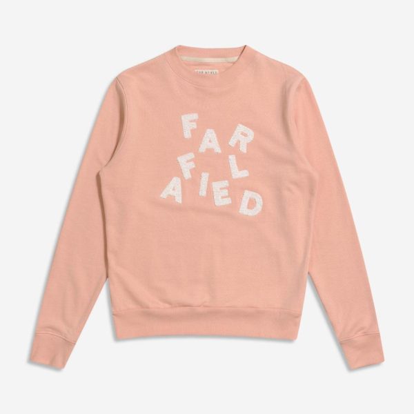 Merchant Archive - Wonky Logo Sweatshirt (Muted Clay Pink)