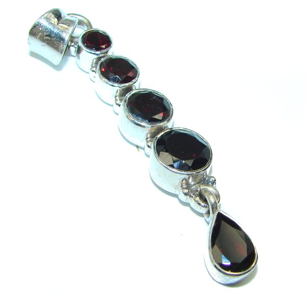 Perfect quality Black Onyx .925 Sterling Silver Handmade Pendant