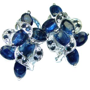 Pure Perfection Blue Topaz Sapphire .925 Sterling Silver earrings