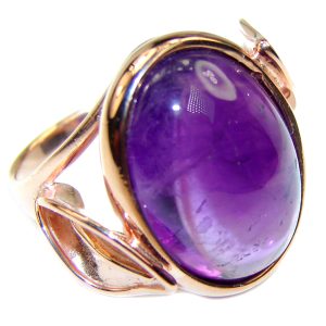 Purple Reef Amethyst 14K Gold over .925 Sterling Silver Ring size 6