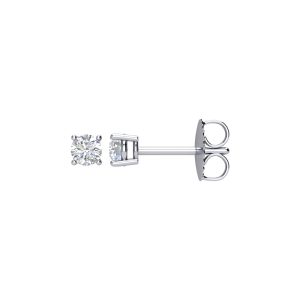 Round 1/4 Cttw Basket Style Diamond Stud Earrings in 14k White Gold