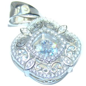 Secret White Topaz Sterling Silver Pendant