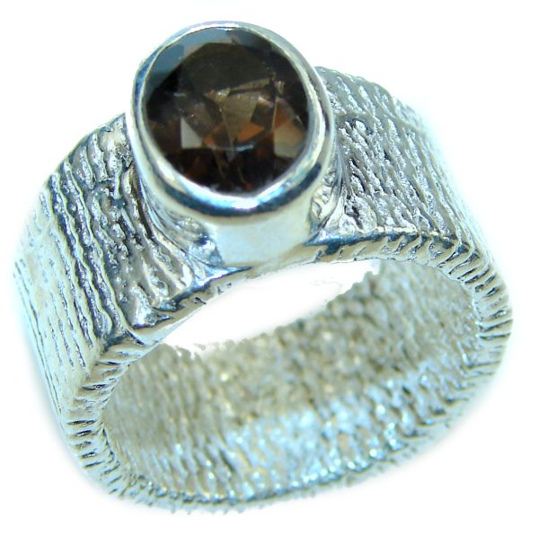 Smoky Topaz .925 Sterling Silver Ring size 6 1/4