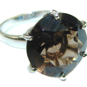 Smoky Topaz .925 Sterling Silver Ring size 7