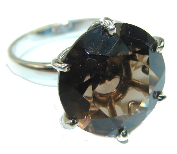 Smoky Topaz .925 Sterling Silver Ring size 7