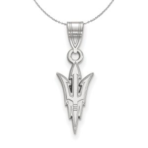 Sterling Silver Arizona State Medium Necklace