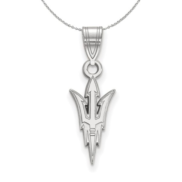 Sterling Silver Arizona State Medium Necklace