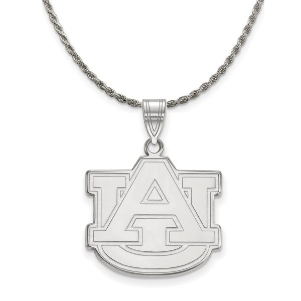 Sterling Silver Auburn U Large 'AU' Necklace