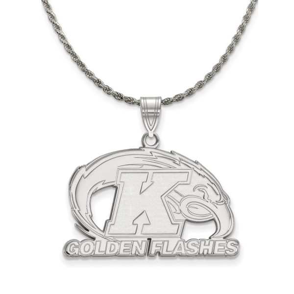 Sterling Silver Kent State Large Pendant Necklace