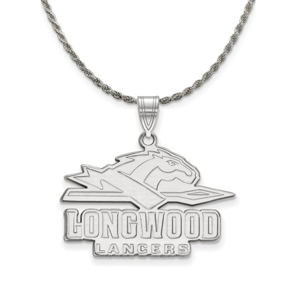 Sterling Silver Longwood U Large Pendant Necklace