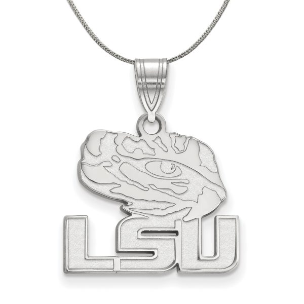 Sterling Silver Louisiana State Md Pendant Necklace