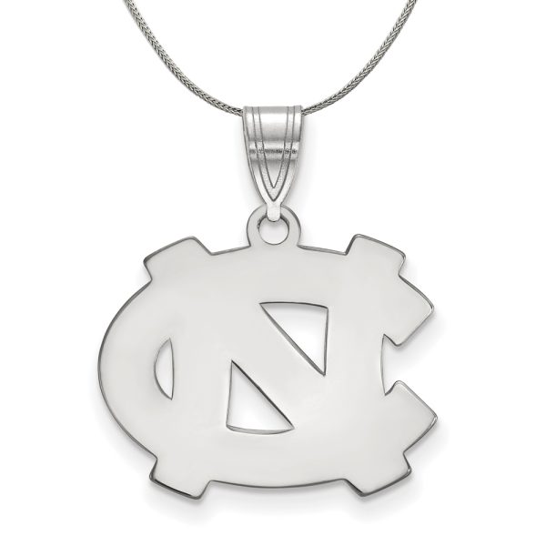 Sterling Silver North Carolina Medium 'NC' Necklace