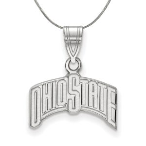 Sterling Silver Ohio State Medium Necklace