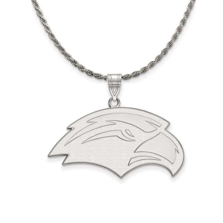 Sterling Silver Southern Miss Large Pendant Necklace