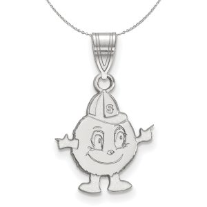 Sterling Silver Syracuse U. Medium Pendant Necklace