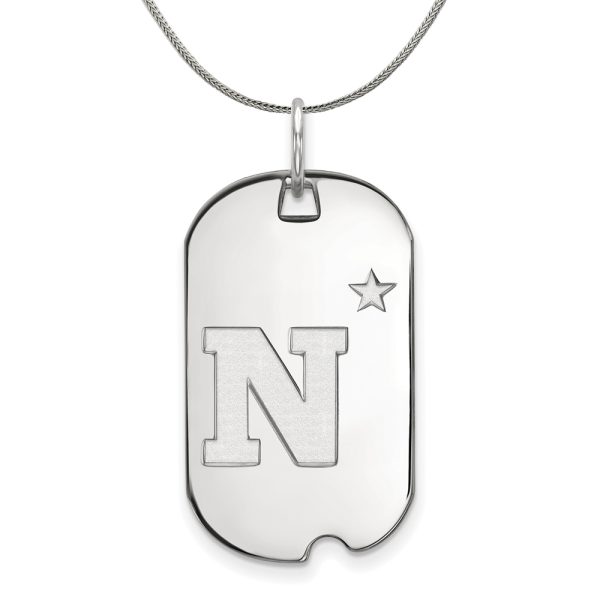 Sterling Silver U.S. Navy Dog Tag Necklace