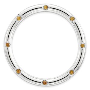 Sterling Silver & Citrine Stackable Expressions Large Slide, 29mm