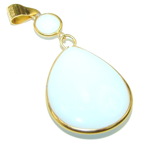 White Agate .925 Sterling Silver Pendant