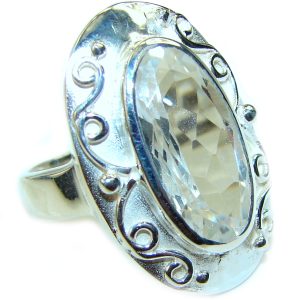 White Topaz .925 Sterling Silver ring size 6