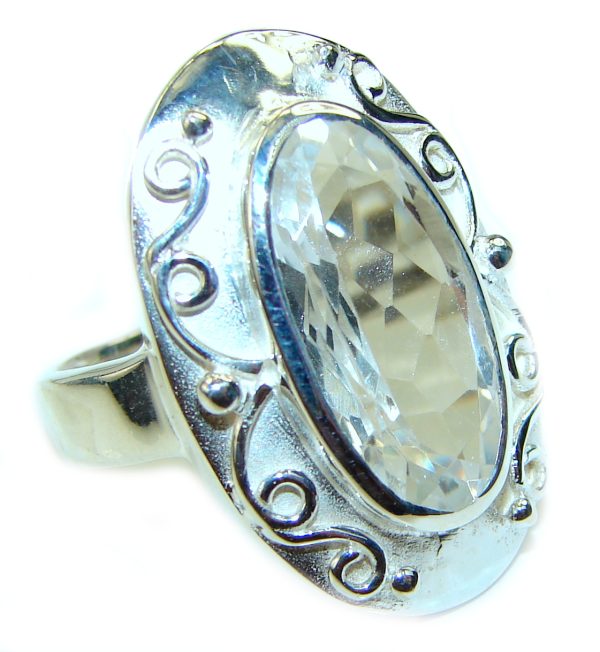 White Topaz .925 Sterling Silver ring size 6