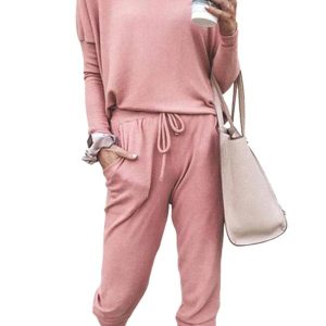 Women's Casual Outfits Sweatsuit Jogger Pants Tracksuit Set