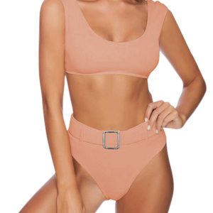 Women's High Cut Push-up Bra and Panty Bikini Set