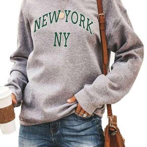 Womens New York Graphic Sweatshirt Hoodie