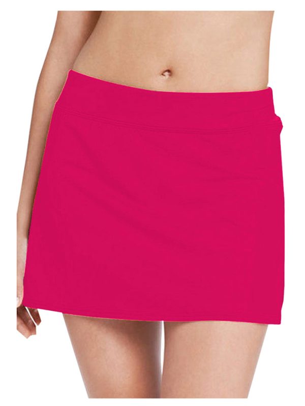 Women's Summer One Piece High Waisted Swim Skirt