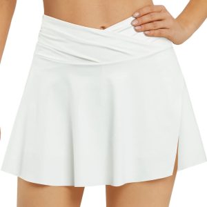 Women's Swim Skirt Bikini Tankini Bottom Tummy Control Skort